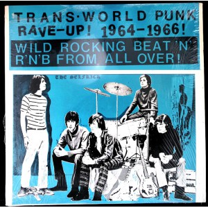 Various TRANS-WORLD PUNK RAVE-UP 1964-1966! (Crawdad Wreckords TW64) USA 1985 original compilation LP of 60's Dutch 45's/tracks (Rock & Roll, Punk, Mod, Beat, Garage Rock)